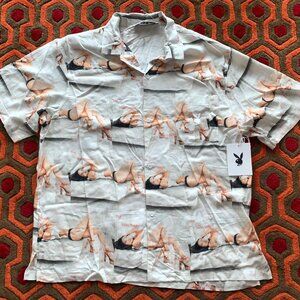 NWT Playboy x PacSun The Sanctuary Camp Button-up Shirt Men's size LARGE